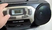 philips magnavox cd radio cassette recorder player az1203