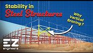 Stability of Steel Structures | Vertical Bracings-Unique Explanation | Stability & Connection Types