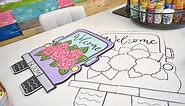 How to Use a Printable Door Hanger Template - Southern Adoornments Decor