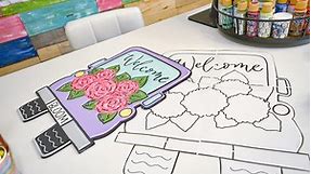 How to Use a Printable Door Hanger Template - Southern Adoornments Decor