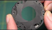 Dismantled lens aperture mechanism
