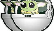 Baby Yoda Car Decals (2 Pack) Super Cute Mandalorian Stickers for Your Car, Truck or Laptop