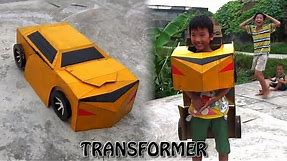 How to Make Cool Kids Transformer Costume Out of Cardboard