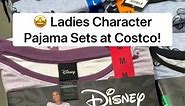 🤩 Ladies Character Pajama Sets at Costco! Choose from the cutest designs: Minnie Mouse, Mickey Mouse, Winnie the Pooh, and Harry Potter! Includes a top and pants. ($19.99) #costco #disneypajamas #disneylovers #pajamas #pjs
