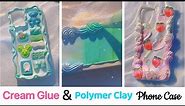 🧁【Whipped Cream Glue Phone Case DIY & Polymer Clay Miniature】Tutorial For Beginners. Art & Craft