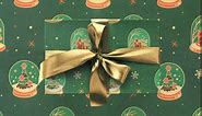 6 Sheets Christmas Wrapping Paper, Red Green Kraft Wrapping Paper Set for Girls Boys Women Men, 6 Designs Xmas Vintage Gift Wrapping Paper for Christmas Birthday New Year Holiday, 20×30 Inches.