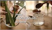 2 ways to make pure organic aloe vera gel at home and preserve for months.