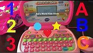 Toy Tote and Go Laptop from Vtech - Learn English Alphabet, shapes and numbers with Vtech - Laptop