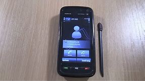 Nokia 5800 XpressMusic 2021 Incoming call with stylus