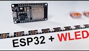 How To Install WLED on an ESP32 Board and Connect / Control Addressable LEDs