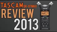 Tascam DR-07MKII Audio Recorder REVIEW/OVERVIEW - 2013