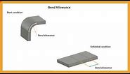 Sheet metal Bend parameters and Bend allowance