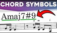 Chord Symbols: Explained!
