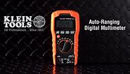 Klein Tools MM400 Multimeter, Digital Auto Ranging, AC/DC Voltage, Current, Capacitance, Frequency, Duty-Cycle, Diode, Continuity, Temp 600V
