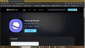 Windows 10 or 11 Where to get the Samsung Internet browser