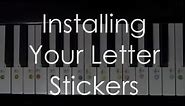 How to install your piano notes stickers