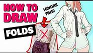 HOW TO DRAW CLOTHING FOLDS PERFECTLY EVERY TIME 👕