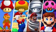 Evolution of Super Mario Mushroom Power-Ups (1985 - 2019)