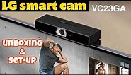 lg smart cam vc23ga unboxing & set-up oledc3