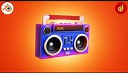 Boombox in Blender | Boombox 3D Modeling in Blender