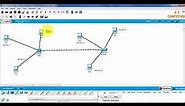 Implementation of star topology with hub and switch in Cisco packet tracer