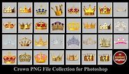 Crown PNG file collection for Photoshop designing (@georgedigital6948)