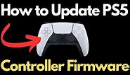 PS5 - How to Update Controller Firmware