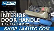 How to Replace Interior Door Handle and Bezel 97-01 Toyota Camry