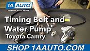 How to Replace Timing Belt and Water Pump 1992-2001 Toyota Camry Sedan