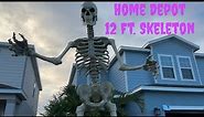 Home Depot 12 Foot Skeleton Assembly Halloween Prop Decor Animation
