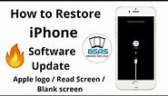HOW TO Restore iPhone/ Apple logo / Read Screen/ Blank screen/ Update 🔥 Hindi