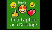 How to FIND EMOJIS in WINDOWS 8, 8.1, 10