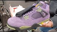 Canyon Purple Air Jordan 4 Retro Sneaker Review, Before for buy check this out!