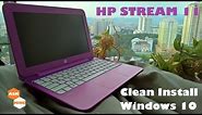 HP Stream 11 Clean Install Windows 10