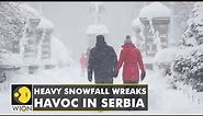 Heavy snowfall wreaks havoc in Belgrade and much of Serbia | WION Latest Update | World English News