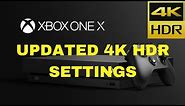 Xbox One X 4K HDR Settings Updated