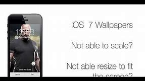 Scale, resize and fix iOS 7, iOS 8 & iOS 8.1 wallpaper with Wallax app