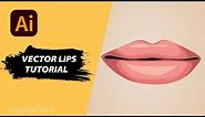 How to make vector lips in illustrator / vector lips tutorial in illutrator / how draw vector lips