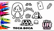 Drawing Toca Boca clothes and things / How to draw Toca Life world character / step by step easy
