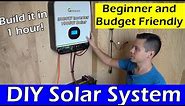 Beginner And Budget Friendly DIY Solar Power System! Anyone can build this!