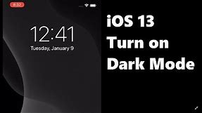 iPhone: How to Turn On Dark Mode! (Easy)