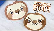 Paper Plate Sloth Craft For Kids