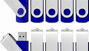 KEXIN 8GB Flash Drive 10 Pack USB Flash Drive Thumb Drive Memory Stick Jump Drive Pen Drive Zip Drive (USB 2.0, Blue)