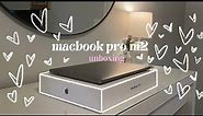 ♡ macbook pro m2 ♡ 13-inch unboxing (space gray) | 2023