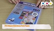 PPD Inkjet Glossy Heavyweight Photo Paper 11x14'' 64lbs. 240gsm 10.9mil x 50 Sheets (PPD123-50)