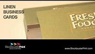 Textured Linen Business Cards - BlockbusterPrint.com