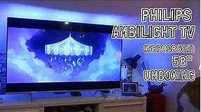 PHILIPS THE ONE - 58PUS8507 | PHILIPS SVERIGE | AMBILIGHT 4K UHD-LED UNBOXING | INFLUENSTER VOXBOX