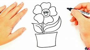 How to draw a Plant | Plant Easy Draw Tutorial