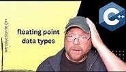 C++ floating point data types [5]