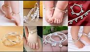 Cute Baby Payal Collection 2021//Silver & Golden Baby Anklet Designs//silver payal design for kids